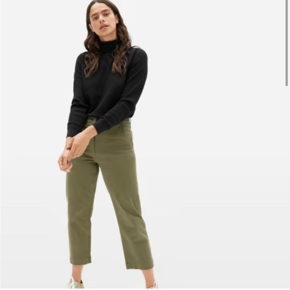 Everlane Waffle Knit Turtle Neck Black Small - Picture 3 of 8